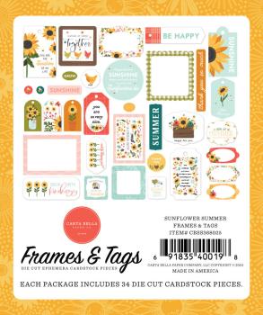 Carta Bella "Sunflower Summer" Frames & Tags