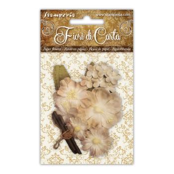 Stamperia - Papierblumen "Mixed Ivory Paper Flowers" 