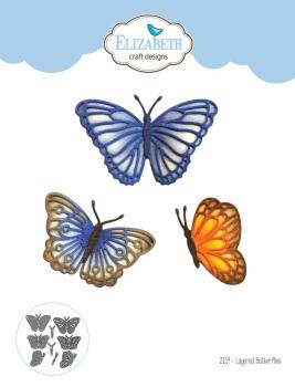 Elizabeth Craft Designs - Stanzschalone "Layered Butterflies" Dies