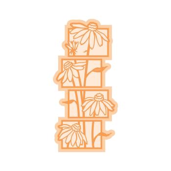 Tonic Studios - Stanzschablone "Coneflower Floral Split Strips" Dies 