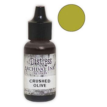 Ranger - Tim Holtz Distress Archival Ink Reinker "Crushed Olive" Nachfüller