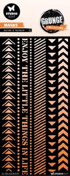 Studio Light - Schablone "Arrows & Borders" Stencil Grunge Collection