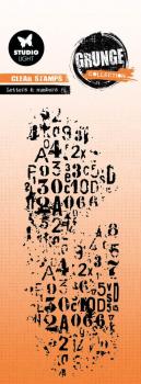 Studio Light - Stempel "Letters & Numbers" Clear Stamps Grunge Collection