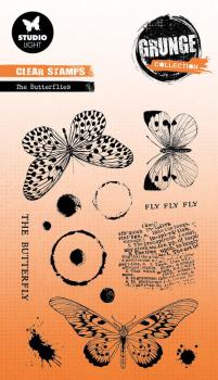 Studio Light - Stempelset "The Butterflies" Clear Stamps Grunge Collection