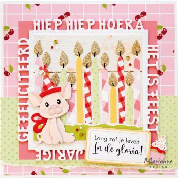 Marianne Design - Präge- und Stanzschalone "Eline's Pig Family" Collectables Dies