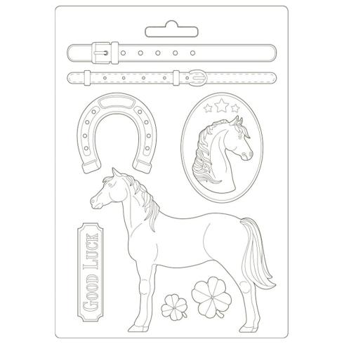 Stamperia - Gießform A4 "Romantic Horses Standing Horse" Soft Mould