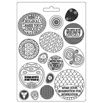 Stamperia - Gießform A4 "Klimt Rounded Patterns" Soft Mould