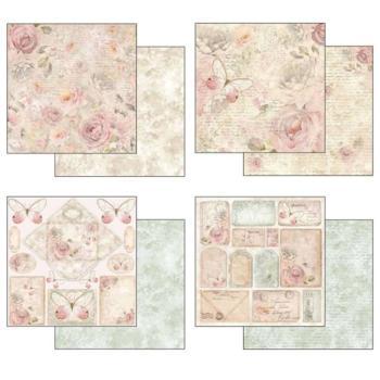Stamperia - Designpapier "Shabby Rose" Paper Pack 12x12 Inch - 10 Bogen