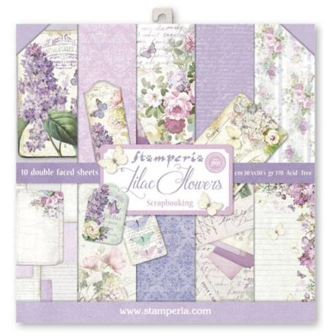 Stamperia - Designpapier "Lilac" Paper Pack 12x12 Inch - 10 Bogen