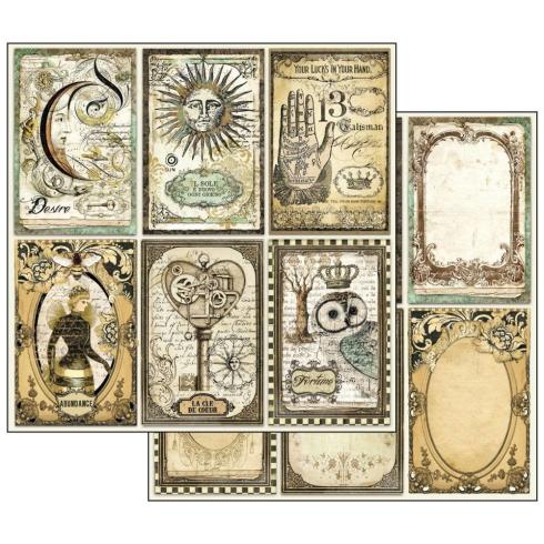 Stamperia - Designpapier "Alchemy" Paper Pack 12x12 Inch - 10 Bogen