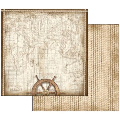 Stamperia - Designpapier "Sea Land" Paper Pack 12x12 Inch - 10 Bogen