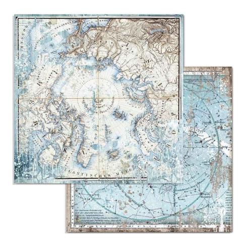 Stamperia - Designpapier "Antarctic Arctic" Paper Sheets 12x12 Inch - 10 Bogen