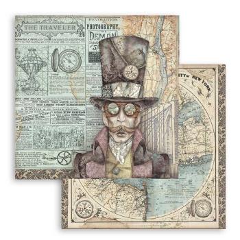 Stamperia - Designpapier "Sir Vagabond" Paper Sheets 12x12 Inch - 10 Bogen