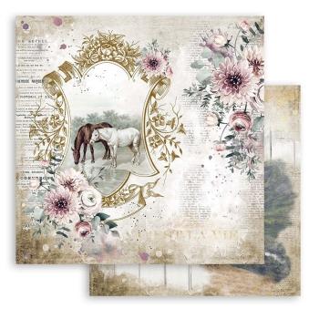 Stamperia - Designpapier "Romantic Horses Lake" Paper Sheets 12x12 Inch - 10 Bogen
