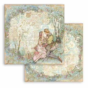 Stamperia - Designpapier "Sleeping Beauty Lovers" Paper Sheets 12x12 Inch - 10 Bogen