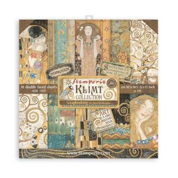 Stamperia - Designpapier "Klimt" Paper Pack 12x12 Inch - 10 Bogen