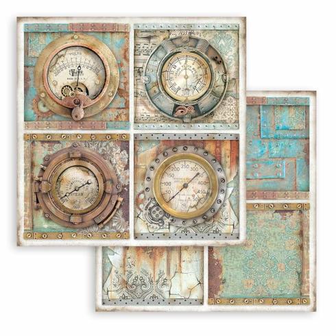 Stamperia - Designpapier "Lady Vagabond Lifestyle 4 Cards" Paper Sheets 12x12 Inch - 10 Bogen