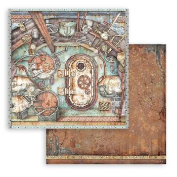 Stamperia - Designpapier "Lady Vagabond Lifestyle Ship Gate" Paper Sheets 12x12 Inch - 10 Bogen