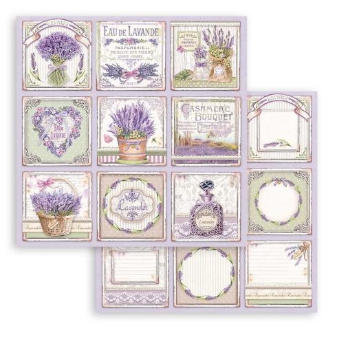 Stamperia - Designpapier "Provence Cards" Paper Sheets 12x12 Inch - 10 Bogen