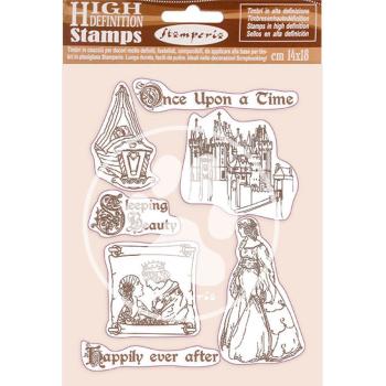 Stamperia - Naturkautschukstempel "Sleeping Beauty Once Upon a Time" Natural Rubber Stamp