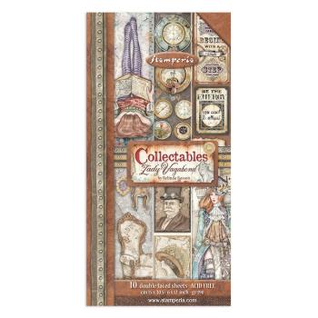 Stamperia - Designpapier "Lady Vagabond Lifestyle " Paper Pack 6x12 Inch - 10 Bogen