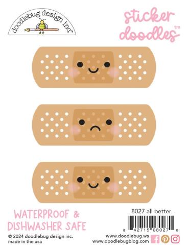 Doodlebug Design - Aufkleber "All Better" Doodle Sticker