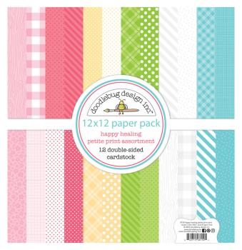 Doodlebug Design - Designpapier  "Happy Healing " Paper Pack 12x12 Inch - 12 Bogen