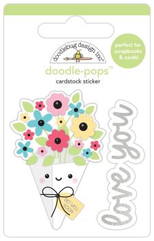 Doodlebug Design - Sticker "Love You Bunches" Doodle-Pops 