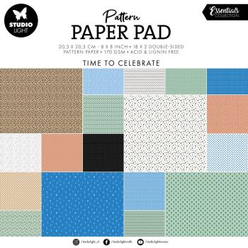 Studio Light - Designpapier "Time To Celebrate" Paper Pack 20,3x20,3 cm - 36 Bogen