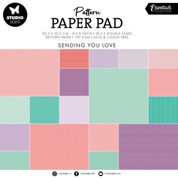 Studio Light - Designpapier "Sending You Love" Paper Pack 20,3x20,3 cm - 36 Bogen