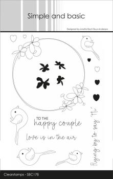 Simple and Basic - Stempelset "Love Is In the Air" Clear Stamps