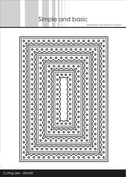 Simple and Basic - Stanzschablone 10x14,3cm "Inner Scallop Rectangle" Dies