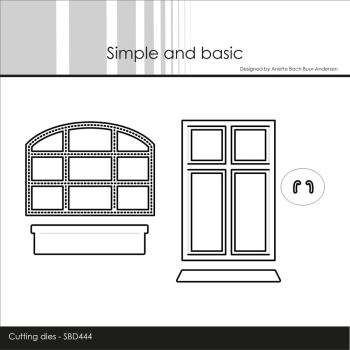 Simple and Basic - Stanzschablone "Barn Window & Balcony Box" Dies