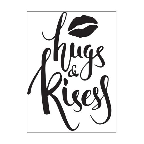 Vaessen Creative - Prägefolder "Hugs & kisses" Embossingfolder