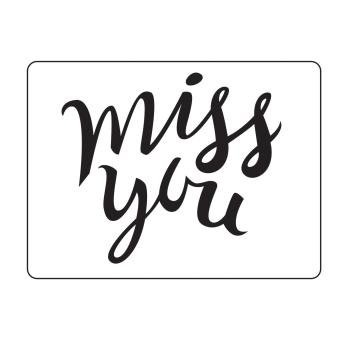 Vaessen Creative - Prägefolder "Miss you" Embossingfolder