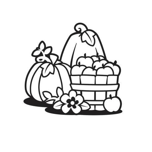 Vaessen Creative - Prägefolder "Pumpkins Basket" Embossingfolder