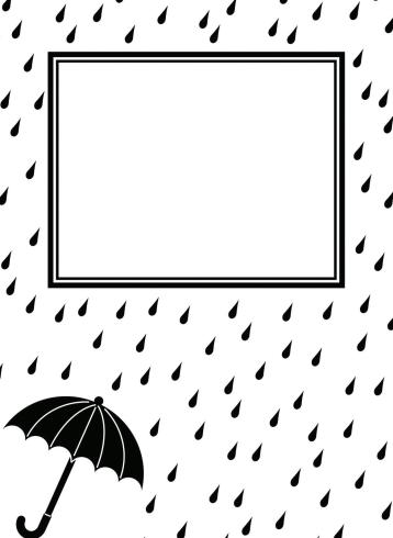 Vaessen Creative - Prägefolder "Regentropfen und Regenschirm" Embossingfolder