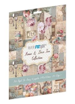 Papers For you - Decoupage Papier "Home&Deco Tea" Rice Paper Kit - 6 Bogen