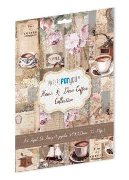 Papers For you - Decoupage Papier "Home&Deco Coffee" Rice Paper Kit - 6 Bogen