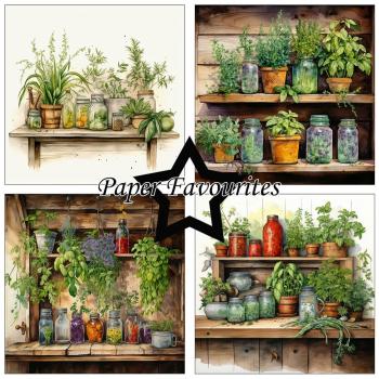 Paper Favourites - Designpapier "Herbs" Paper Pack 6x6 Inch - 24 Bogen