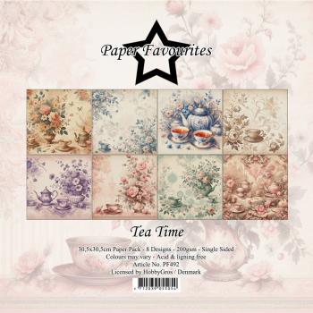 Paper Favourites - Designpapier "Tea Time" Paper Pack 12x12 Inch 8 Bogen