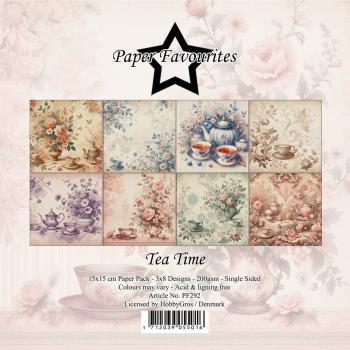 Paper Favourites - Designpapier "Tea Time" Paper Pack 6x6 Inch - 24 Bogen