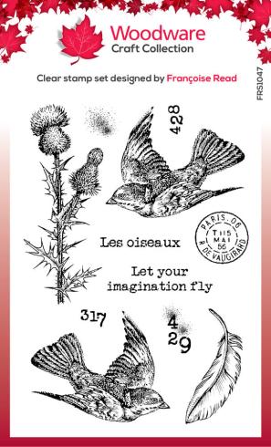 Woodware - Stempelset "Flying Birds" Clear Stamps Design by Francoise Read
