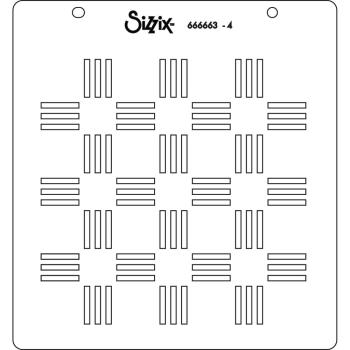 Sizzix - Schablone "Pool Deck" Layered Stencil Design by Catherine Pooler