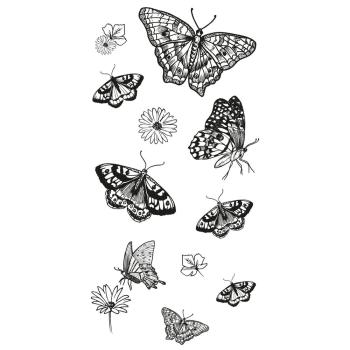 Sizzix - Stempelset "Nature Butterflies" Clear Stamps Design by Lisa Jones