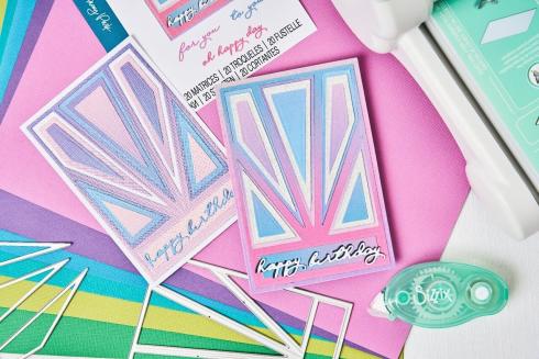 Sizzix - Stanzschablone "Refined Rays" Thinlits Craft Dies by Stacey Park
