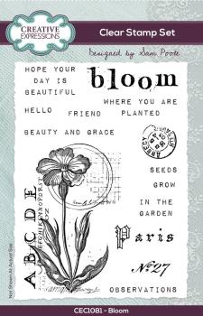 Creative Expressions - Stempelset A6 "Bloom" Clear Stamps