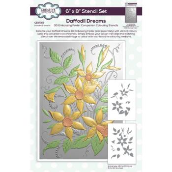 Creative Expressions - Schablone "Daffodil Dreams" Stencil 6x8 Inch