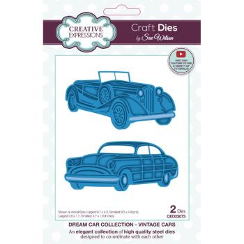 Creative Expressions - Stanzschablone "Dream Car Collection Vintage Cars" Craft Dies Design by Sue Wilson