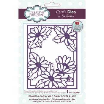 Creative Expressions - Stanzschablone "Frames & Tags Wild Daisy Cover Plate" Craft Dies Design by Sue Wilson